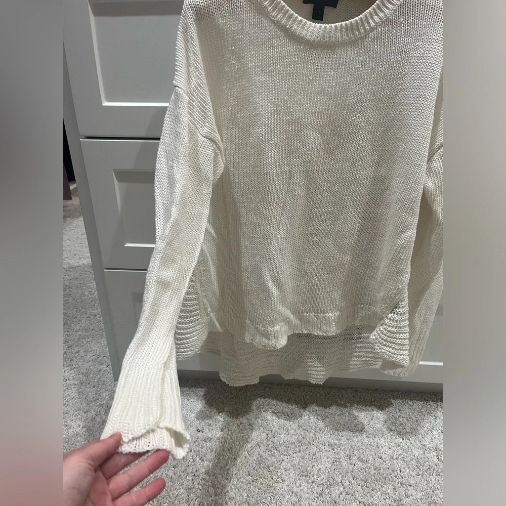 J.Crew Linen Tunic Beach Sweater Medium